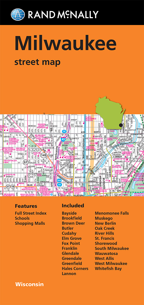 Rand McNally - Milwaukee, WI - Folding Travel Map