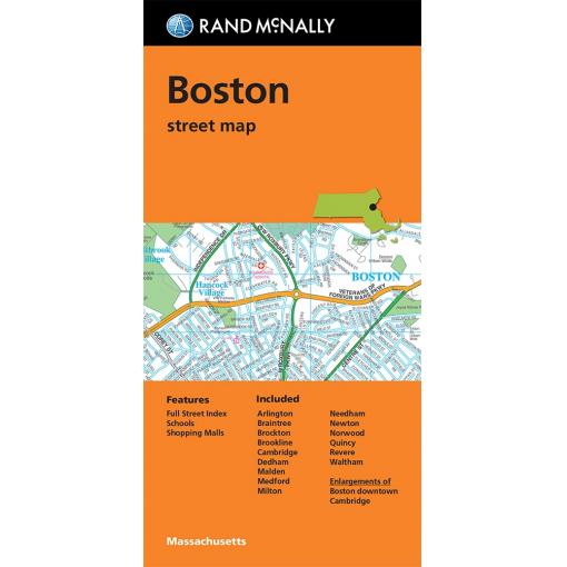 Rand McNally - Boston, MA - Folding Travel Map