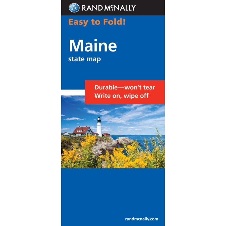 Rand McNally - Maine, Easy to Fold - Folding Travel Map
