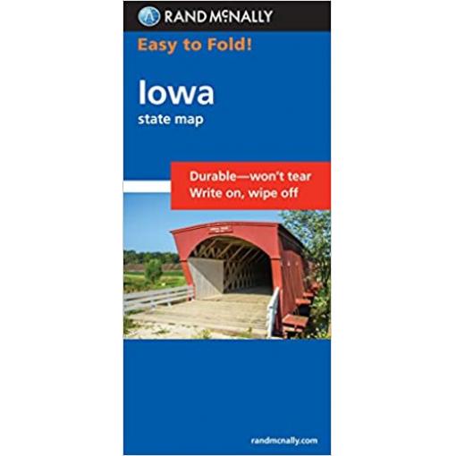 Rand McNally - Iowa, Easy to Fold - Folding Travel Map