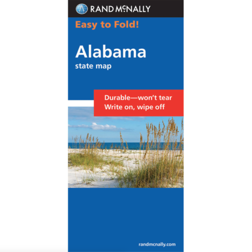 Rand McNally - Alabama, Easy To Fold - Folding Travel Map