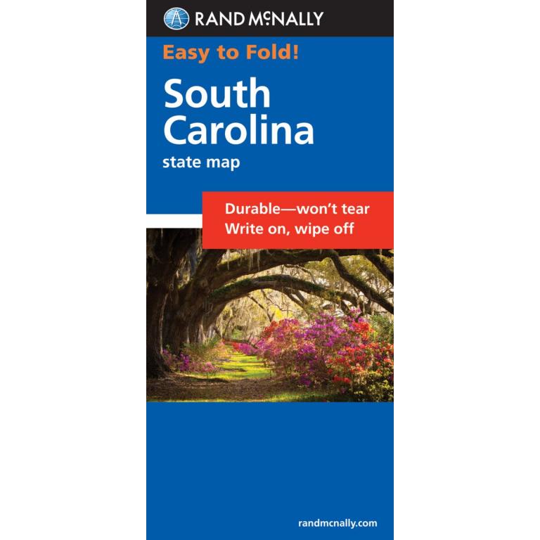 Rand McNally - South Carolina, Easy to Fold - Folding Travel Map