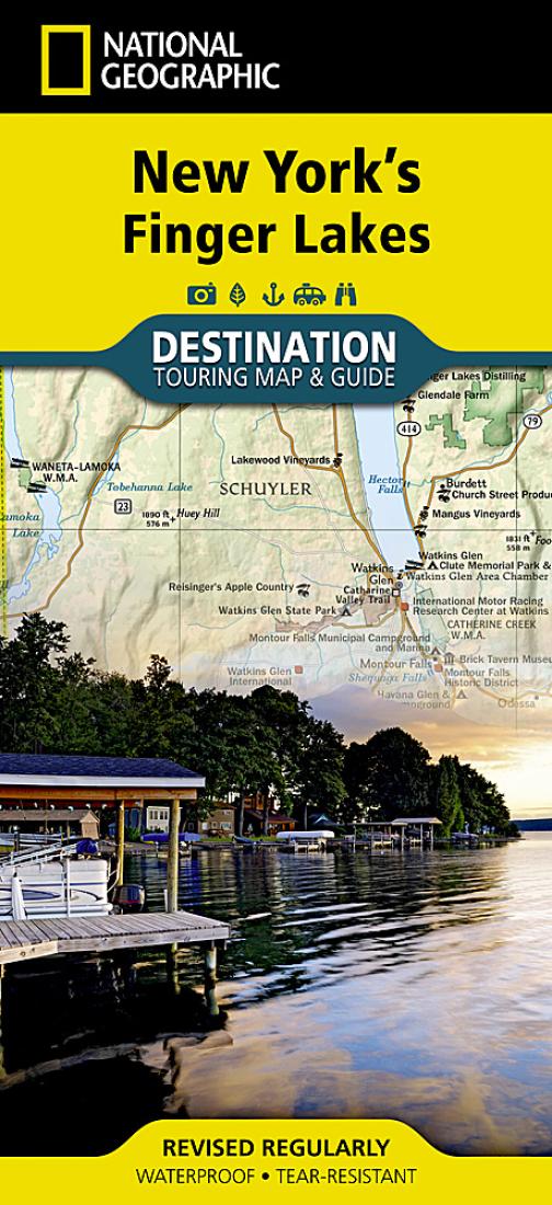 National Geographic - New York's Finger Lakes - Destination Folding Travel Map