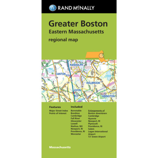 Rand McNally - Greater Boston, MA - Regional Folding Travel Map