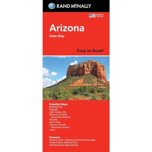 Rand McNally - Arizona, Easy to Read - Folding Travel Map