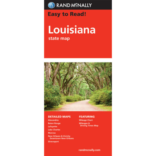 Rand McNally - Louisiana, Easy to Read - Folding Travel Map