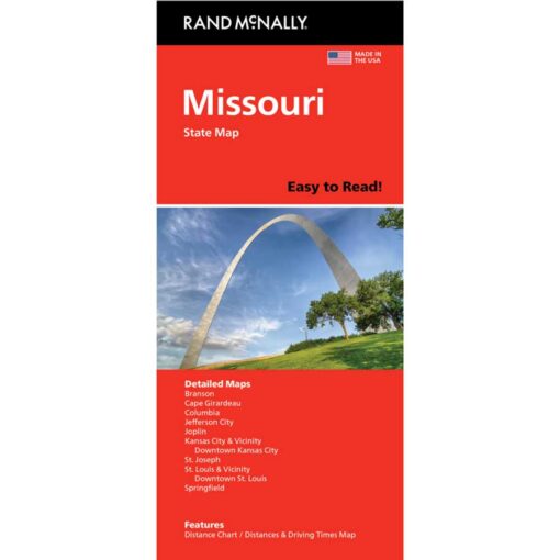 Rand McNally - Missouri, Easy to Read - Folding Travel Map
