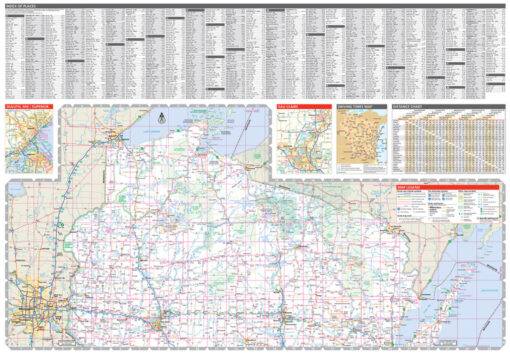 Rand McNally - Wisconsin, Easy to Read - Folding Travel Map - Image 3