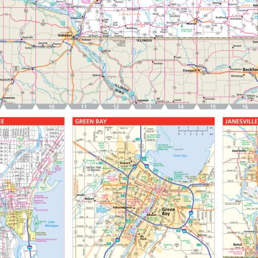 Rand McNally - Wisconsin, Easy to Read - Folding Travel Map - Image 4