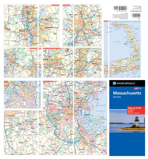 Rand McNally - Massachusetts, Easy to Fold - Folding Travel Map - Image 2