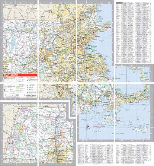 Rand McNally - Massachusetts, Easy to Fold - Folding Travel Map - Image 3