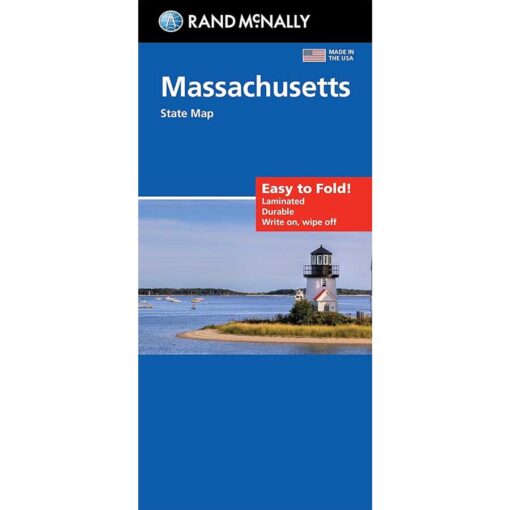 Rand McNally - Massachusetts, Easy to Fold - Folding Travel Map