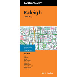 Rand McNally - Raleigh NC - Folding Travel Map