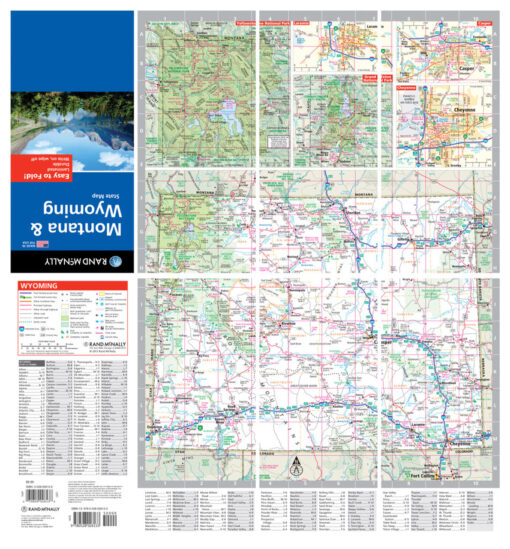 Rand McNally - Montana/Wyoming, Easy to Fold - Folding Travel Map - Image 3