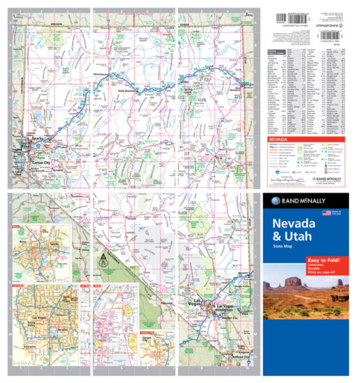 Rand McNally - Nevada/Utah, Easy to Fold - Folding Travel Map - Image 2