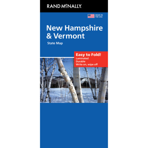 Rand McNally - New Hampshire/Vermont, Easy to Fold - Folding Travel Map