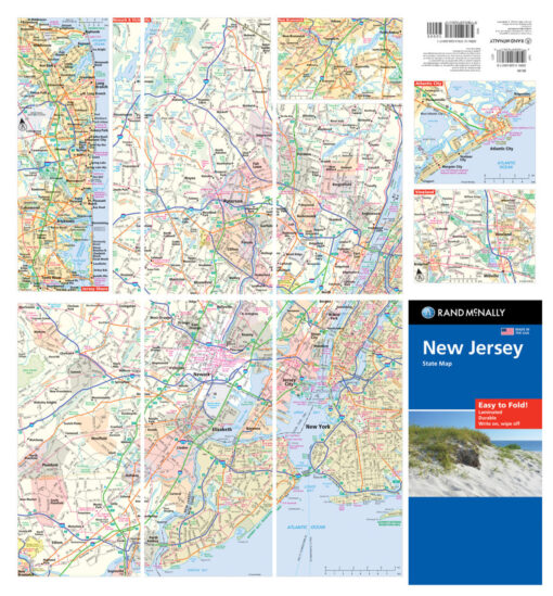 Rand McNally - New Jersey, Easy to Fold - Folding Travel Map - Image 3