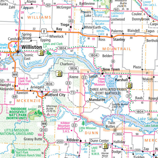 Rand McNally - North/South Dakota, Easy to Fold - Folding Travel Map - Image 5