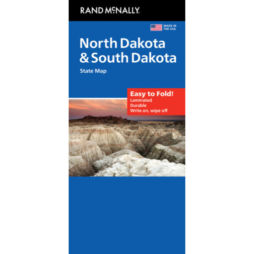 Rand McNally - North/South Dakota, Easy to Fold - Folding Travel Map