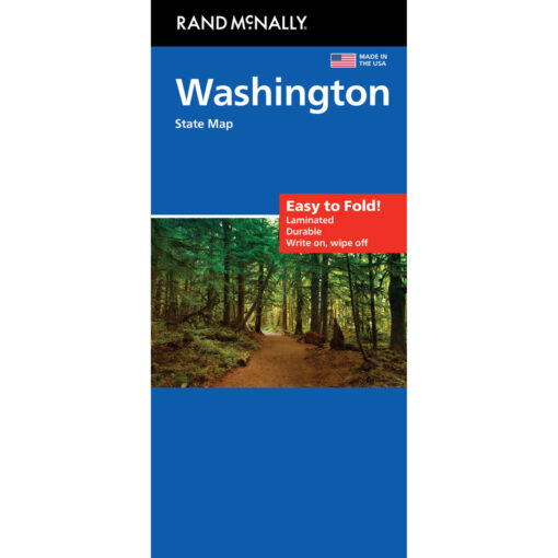 Rand McNally - Washington, Easy To Fold - Folding Travel Map