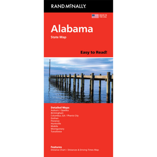 Rand McNally - Alabama, Easy to Read - Folding Travel Map