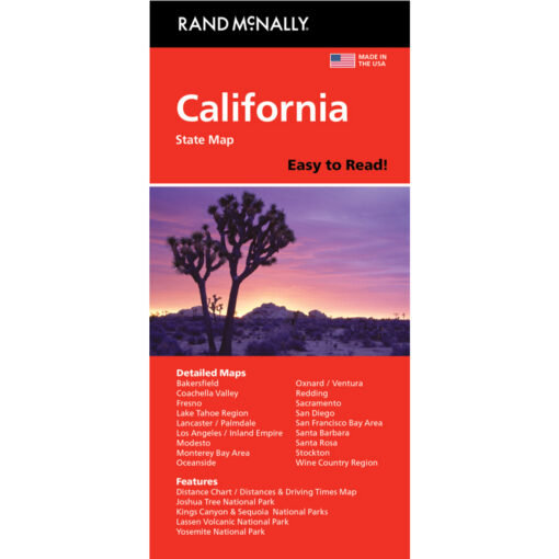 Rand McNally - California, Easy to Read - Folding Travel Map