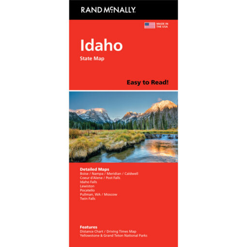 Rand McNally - Idaho, Easy to Read - Folding Travel Map