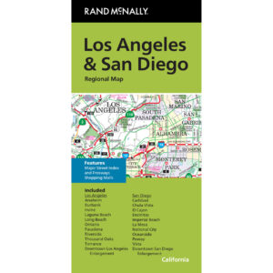Rand McNally - Los Angeles and San Diego, CA - Regional Folding Travel Map