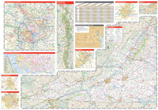 Rand McNally - Virginia, Easy to Read - Folding Travel Map - Image 2