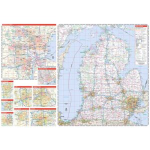 Rand McNally State Maps: Michigan And Minnesota (2 Maps