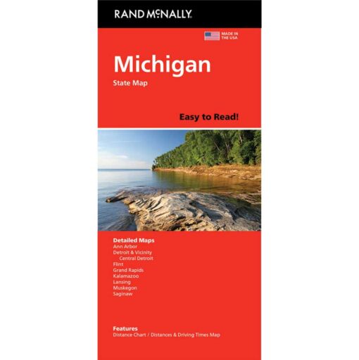 Rand McNally - Michigan, Easy to Read - Folding Travel Map