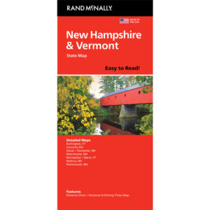 Rand McNally - New Hampshire/Vermont, Easy to Read - Folding Travel Map