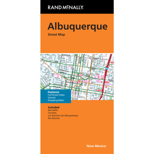 Rand McNally - Albuquerque, NM - Folding Travel Map