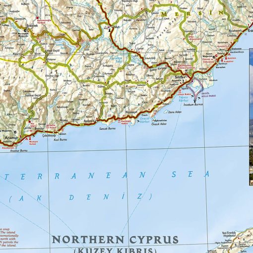 National Geographic - Turkey: Mediterranean Coast - Adventure Folding Travel Map - Image 4