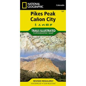 National Geographic - Pikes Peak, Cañon City - Trails Illustrated Folding Travel Map