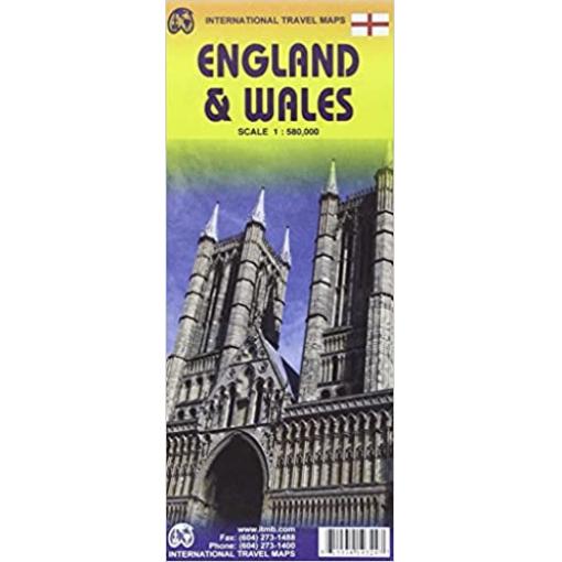 ITMB - England and Wales - Folding Travel Map