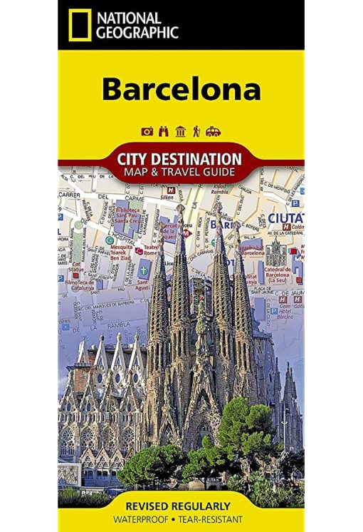 National Geographic - Barcelona - City Destination Folding Travel Map