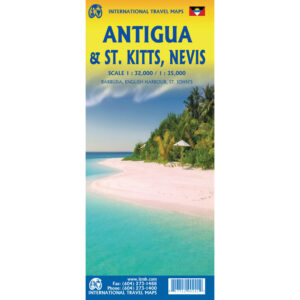 ITMB - Antigua, St. Kitts & Nevis - Folding Travel Map