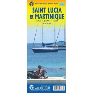 ITMB - Saint Lucia & Martinique - Folding Travel Map