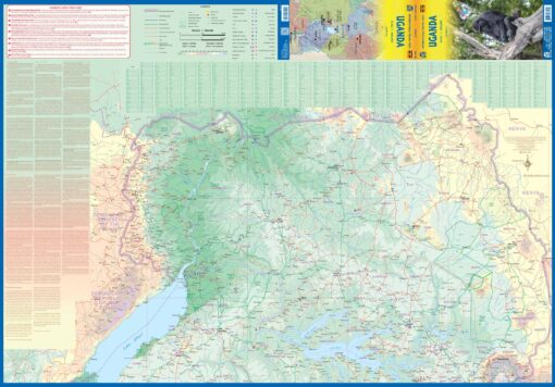 ITMB - Uganda - Folding Travel Map - Image 2
