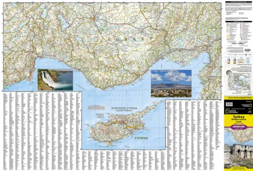 National Geographic - Turkey: Mediterranean Coast - Adventure Folding Travel Map - Image 3