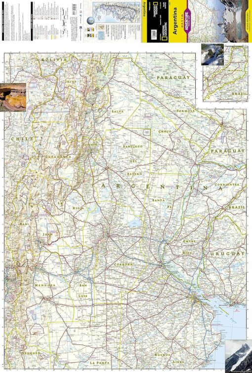 National Geographic - Argentina - Adventure Folding Travel Map - Image 2