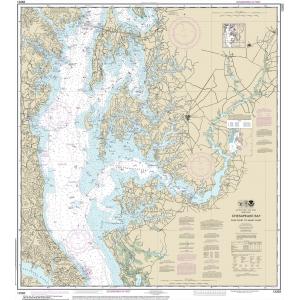 NOAA Chart - Chesapeake Bay Cove Point to Sandy Point - 12263
