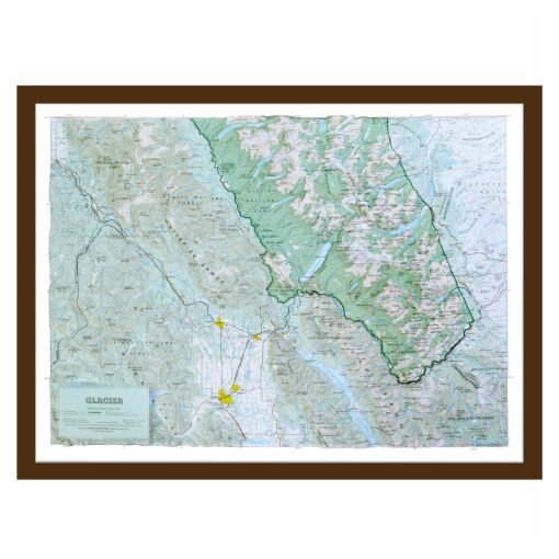 Glacier National Park Raised Relief Map by Hubbard Scientific - Image 7
