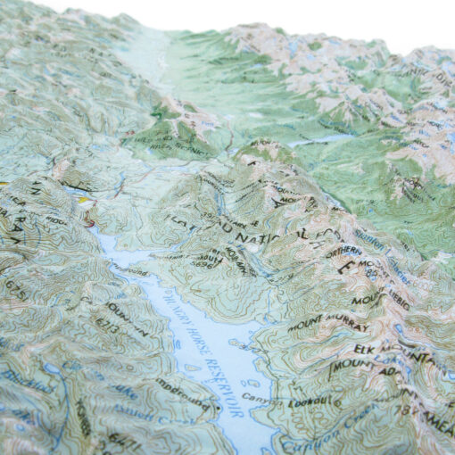 Glacier National Park Raised Relief Map by Hubbard Scientific - Image 4