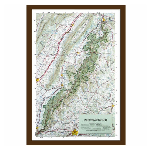 Shenandoah National Park Raised Relief Map - Image 6