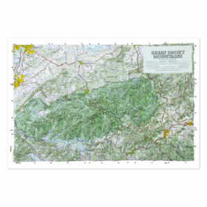 Great Smoky Mountains National Park Raised Relief Map by Hubbard Scientific