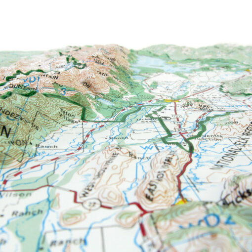 Grand Teton National Park Raised Relief Map by Hubbard Scientific - Image 2