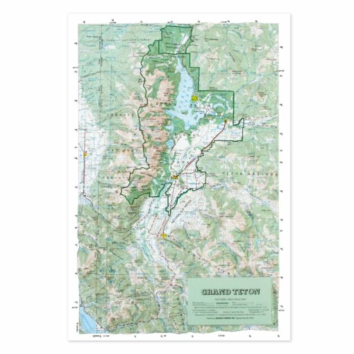 Grand Teton National Park Raised Relief Map by Hubbard Scientific