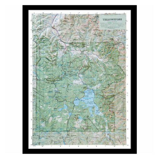 Yellowstone National Park Raised Relief Map by Hubbard Scientific - Image 6